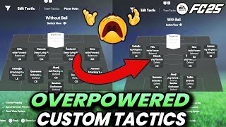 OH NO😭 OVERPOWERED 5 TO 3 BACK META FORMATION amp CUSTOM TACTICS  FC 25 ULTIMATE TEAM [upl. by Nevaeh]