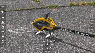 AccuRC  RC Helicopter computer simulation  Practice Flight  SAB Goblin RAW 700 [upl. by Dhar]