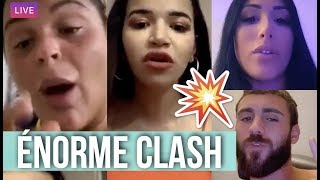 SARAH FRAISOU ET LÉANA VS RUBY NIKARA  ENORME CLASH EN LIVE SUR INSTAGRAM  😱 [upl. by Dlaniger486]