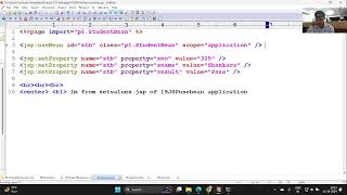 73 JSP Web application to work with jspuseBean jspsetProperty and jspgetProperty tags  JSP tuto [upl. by Yleik]