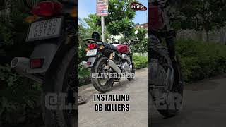 Royal Enfield Interceptor 650 custom exhaust sound with amp without DB Killers interceptor shorts [upl. by Babcock822]