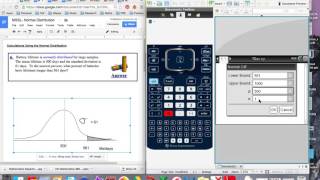 49 Normal cdf with TINspire [upl. by Belford]