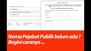 CARA UPLOAD SPESIMEN TANDA TANGAN PEJABAT PUBLIK BELUM TERSEDIA DI APOSTILLE [upl. by Aneelak827]