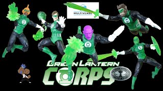 McFarlane DC Muiltiverse Green Lantern Collectors Edition Platinum Chase Corps toy review [upl. by Einnej644]