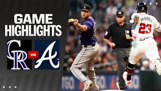 Rockies vs Braves Game Highlights 9324  MLB Highlights [upl. by Alvan]