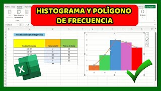 📈Excel Como CREAR un HISTOGRAMA Y POLÌGONO de FRECUENCIAS en EXCEL 2024 Fàcil y Sencillo [upl. by Omer152]