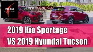 2019 Kia Sportage Vs 2019 Hyundai Tucson  TOP CAR [upl. by Nova]