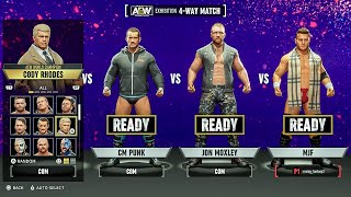 AEW Fight Forever My First Ever Gameplay  AEW Fight Forever CM Punk Jon Moxley Cody Rhodes Gameplay [upl. by Idid]