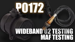 MAF and Wideband O2 Sensor Testing for a P0172 Rich Condition [upl. by Yecad]