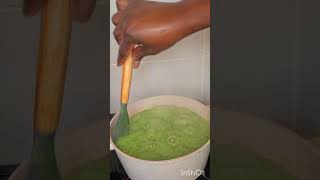 how to make Ewedu soup  using okra and spinach to make your delicious Ewedu soup [upl. by Aliakam125]