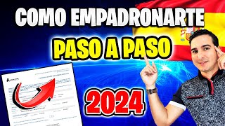 ✅ Como EMPADRONARTE en España en 2024 📝 Obtén el Certificado o Volante de Empadronamiento AL MOMENTO [upl. by Fife]