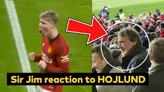 Sir Jim reaction to Hojlund goal for Man United vs Tottenham [upl. by Modesty]