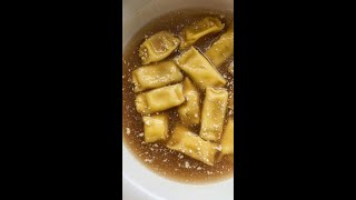 CARAMELLE DI FONDUTA IN BRODO Shorts [upl. by Herzel]