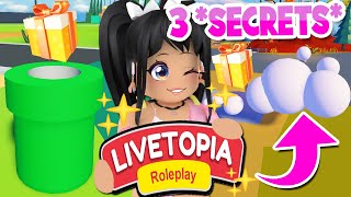 NEW 3 HIDDEN SECRET LOCATIONS SOLVED in LIVETOPIA Roleplay roblox [upl. by Hook488]