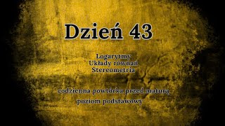 43 dzień  Codzienna powtórka przed maturą  podstawa [upl. by Quita]