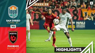 San Diego Loyal SC vs Phoenix Rising FC  Game Highlights  09172022 [upl. by Trude]