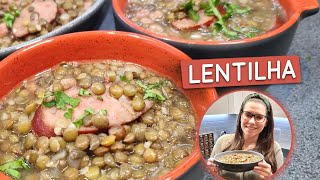 ARROZ COM LENTILHA  LENTILHA DA PROSPERIDADE  FÁCIL E DELICIOSO  NOSSA COZINHA [upl. by Olly]