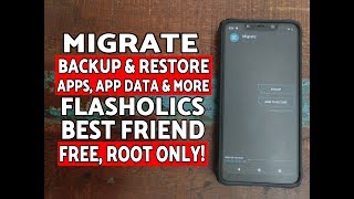 How To Use Migrate App for Backup Apps App Data etc Android  Custom Roms  Flashaholic [upl. by Sisely]