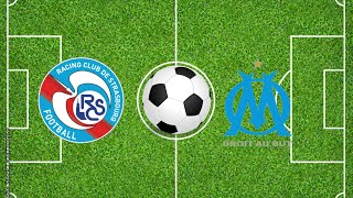 Strasbourg vs Marseille Résumé et Buts  Ligue 1 202324  Football Simulation PES 21 [upl. by Aicek]