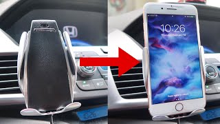 BEST Automatic Clamping Wireless Car Charger Mount  Smart Sensor [upl. by Bandur355]