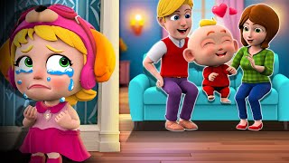 Taking Care Of Baby Brother  New Baby Song  Daddy Dont Leave Me More Nursery Rhymes amp Kids Songs [upl. by Nolly849]