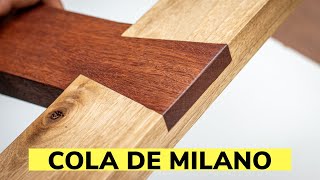 Cómo Hacer Una Cola De Milano A Media Madera [upl. by Affrica239]