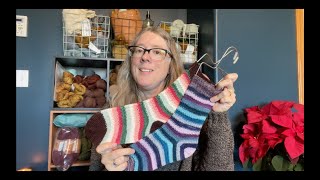 Episode 7 A New Design for SelfStriping Yarn knittingpodcast knitting [upl. by Myo506]