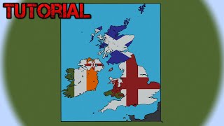 Ireland  British Isles Flag Map Tutorial Part 5 Minecraft [upl. by Tracie225]