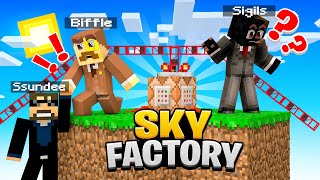 WORKING at an EVIL Sky Factory Minecraft [upl. by Ressler]