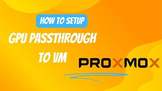 GPU Passthrough to VMGPU Passthrough to VM on Proxmox 8 [upl. by Alejandro]