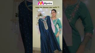 FESTIVE kurta set haul  Myntra kurta set  Myntra haul Pakistani kurta set myntrahaul [upl. by Manley]