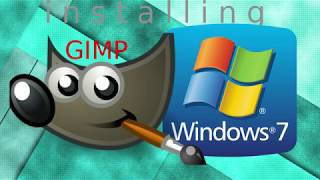 How to install GIMP GNU Image Manipulation Program on Windows 7 byNP [upl. by Baum564]