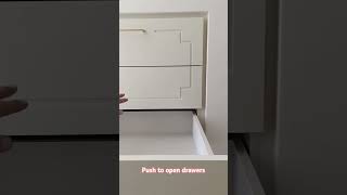 Custom design furniture push to open drawers diy berg kitchencabinets carpenter [upl. by Dnomed358]