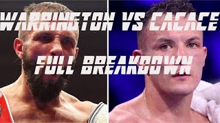 Warrington Vs Cacace Full Breakdown [upl. by Koah]