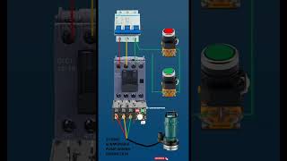 DOL starter wiring connection  submersible pump motor Electricalgenius [upl. by Ellehcer]