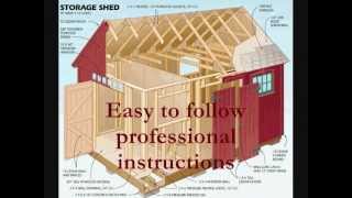 How to Build a Shed  quotStorage Shed Blueprints and Plansquot [upl. by Kcirdek]