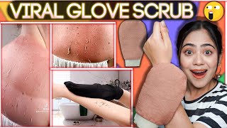 Viral Body Exfoliating Glove Scrub😳 YAY or NAY 🤔 Must watch  Ronak Qureshi [upl. by Gehlbach]