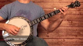 Rascal Flatts quotBanjoquot Banjo Intro Banjo Lesson With Banjo Tab [upl. by Katonah]