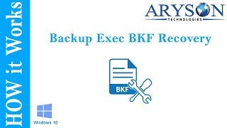 How to Restore or Repair NTBackup amp Symantec Backup BKF File in Windows 1087 and Vista [upl. by Aniraad]