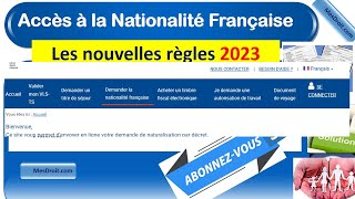 Nouvelle plateforme NATALI Comment Demander la Nationalité Française par voie dématérialisée [upl. by Hannahsohs961]