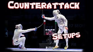 3 Counterattack Setups  Sabre Fencing [upl. by Ocirederf]