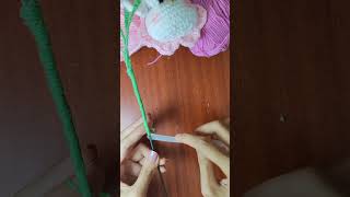 How to assemble forgetmenot flowers easycrochet crochetflower crochetidea [upl. by Merri747]