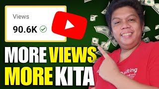 PAANO PATAASIN ANG VIEWS AT REVENUE DITO SA YOUTUBE  MONTHLY SAHOD  PINOY YOUTUBE TIPS [upl. by Milde]