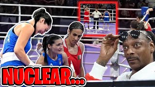 🚨Olympic Boycott Goes NUCLEAR Over Transgender Boxer DESTROYING Female Fighter In The RING‼️ [upl. by Cohlette]