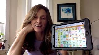 AAC TouchChat Modeling Ms Witte SLP  request fooddrink share opinion ask questions [upl. by Aracal]