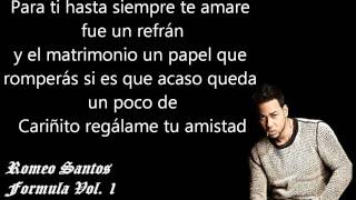 Llevame Contigo  Romeo Santos ♦♦ Letra ♦♦ [upl. by Falkner938]