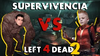 Left 4 Dead 2 Supervivencia VS mi Hijo de 8 años En No Mercy Tejados HD [upl. by Mellitz203]