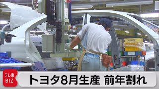 トヨタ８月生産 前年割れ（2021年9月29日） [upl. by Oballa]