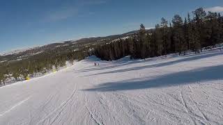 Skiing in Hundfjället Långbacken 3 Sälen [upl. by Atiana]