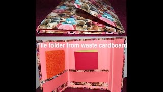 Upcycling cardboard  DIY file folder from waste cardboard [upl. by Admana]